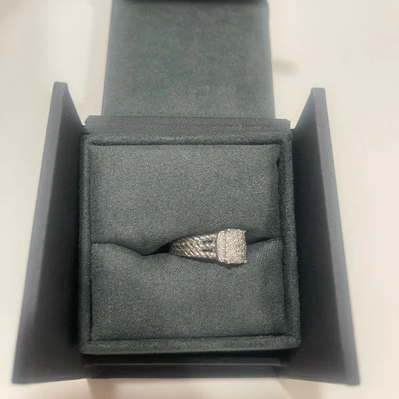 David Yurman 925 Sterling Silver Petite Wheaton Ring